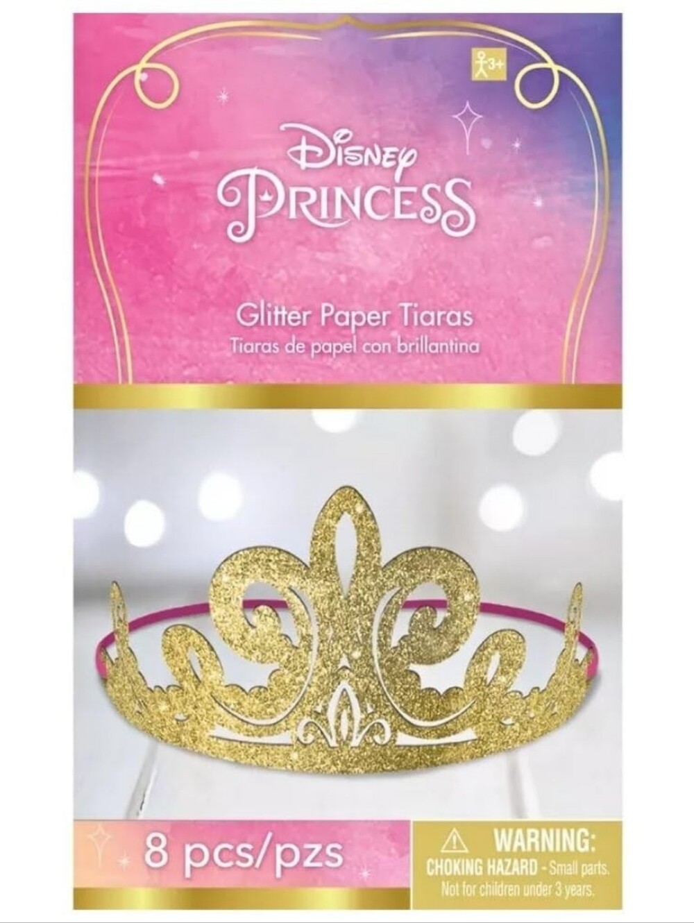 Disney Princess Glitter Paper Tiaras